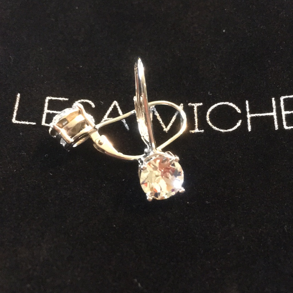 Lesa Michele Cubic Zirconia Level Back Earring